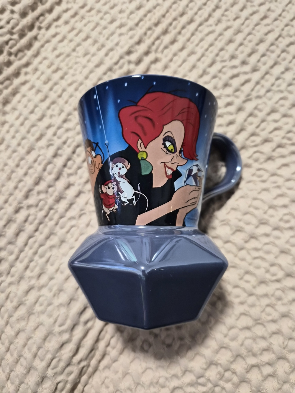 Disney "The Rescuers" Blue Hexagonal Stoneware Mug